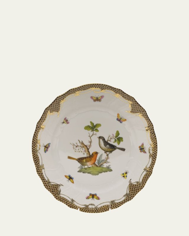Rothschild Bird Brown Motif 05 Dinner Plate